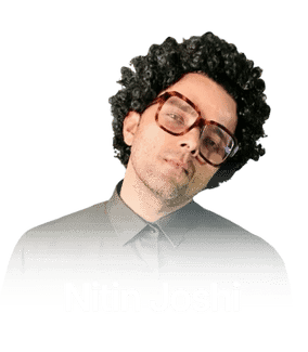 Nitin Joshi is is using alfaaz for hinglish captions